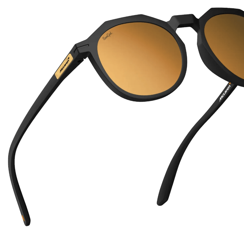 mclaren f1 sungod sunglasses product photoshoot