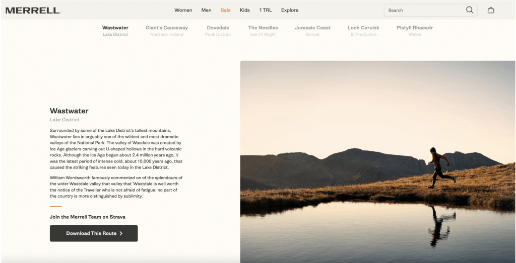 merrell website seven natural wonders launch