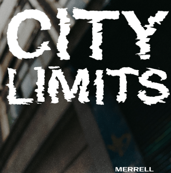 city limits text with building background