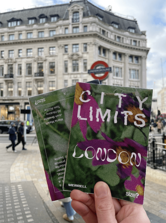 merrell city limits leaflets in london, trafalgar square