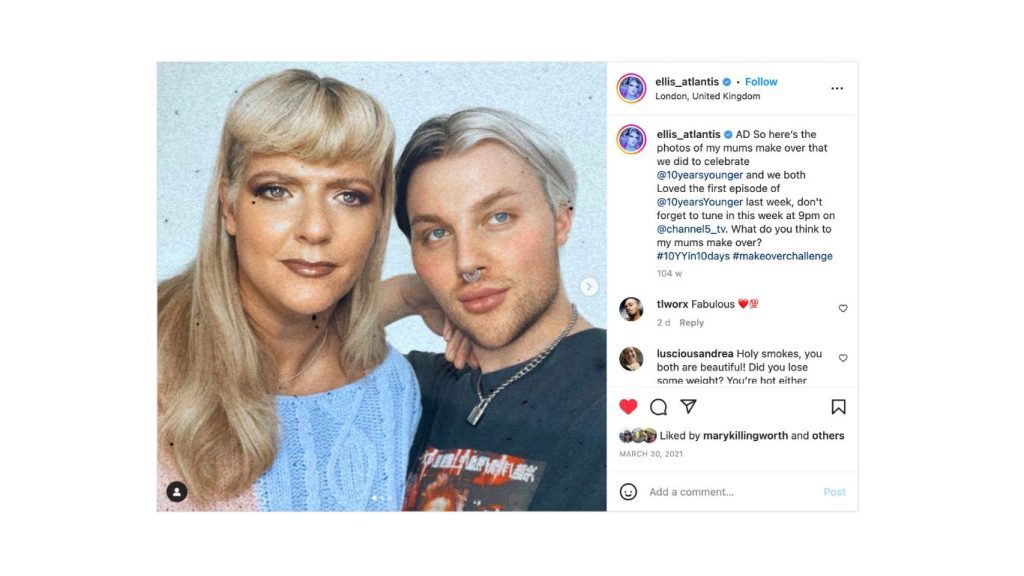 ellis atlantis promoting 10 years younger