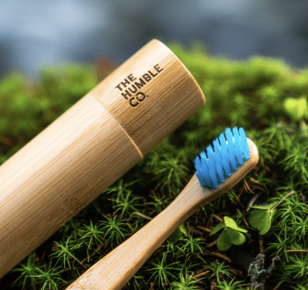 the humble co toothbrush in bush photoshoot