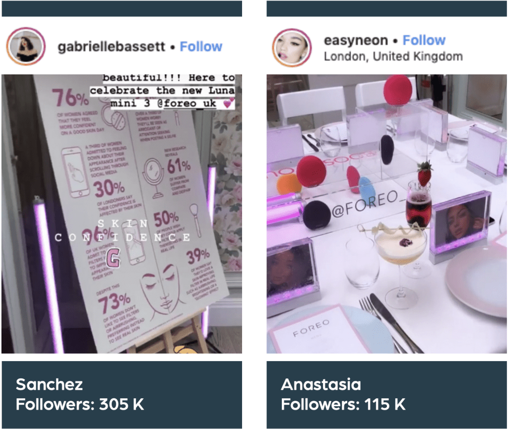 influencer content foreo