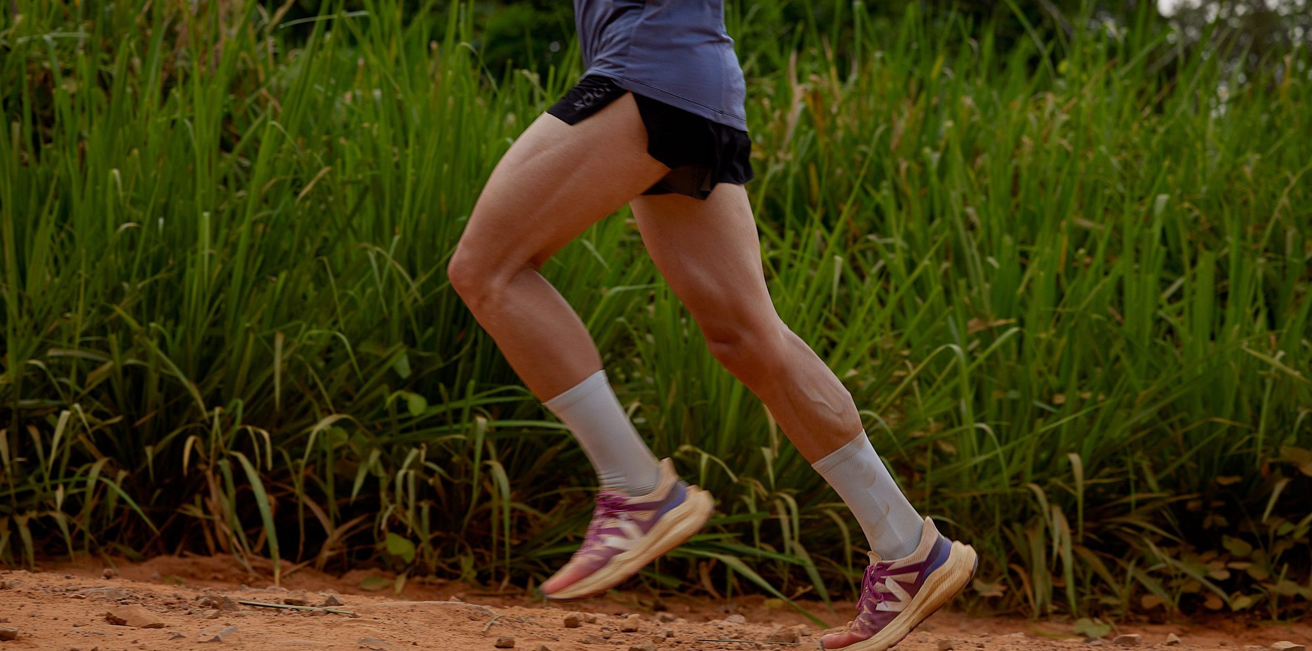 Man running wearing Veja condors