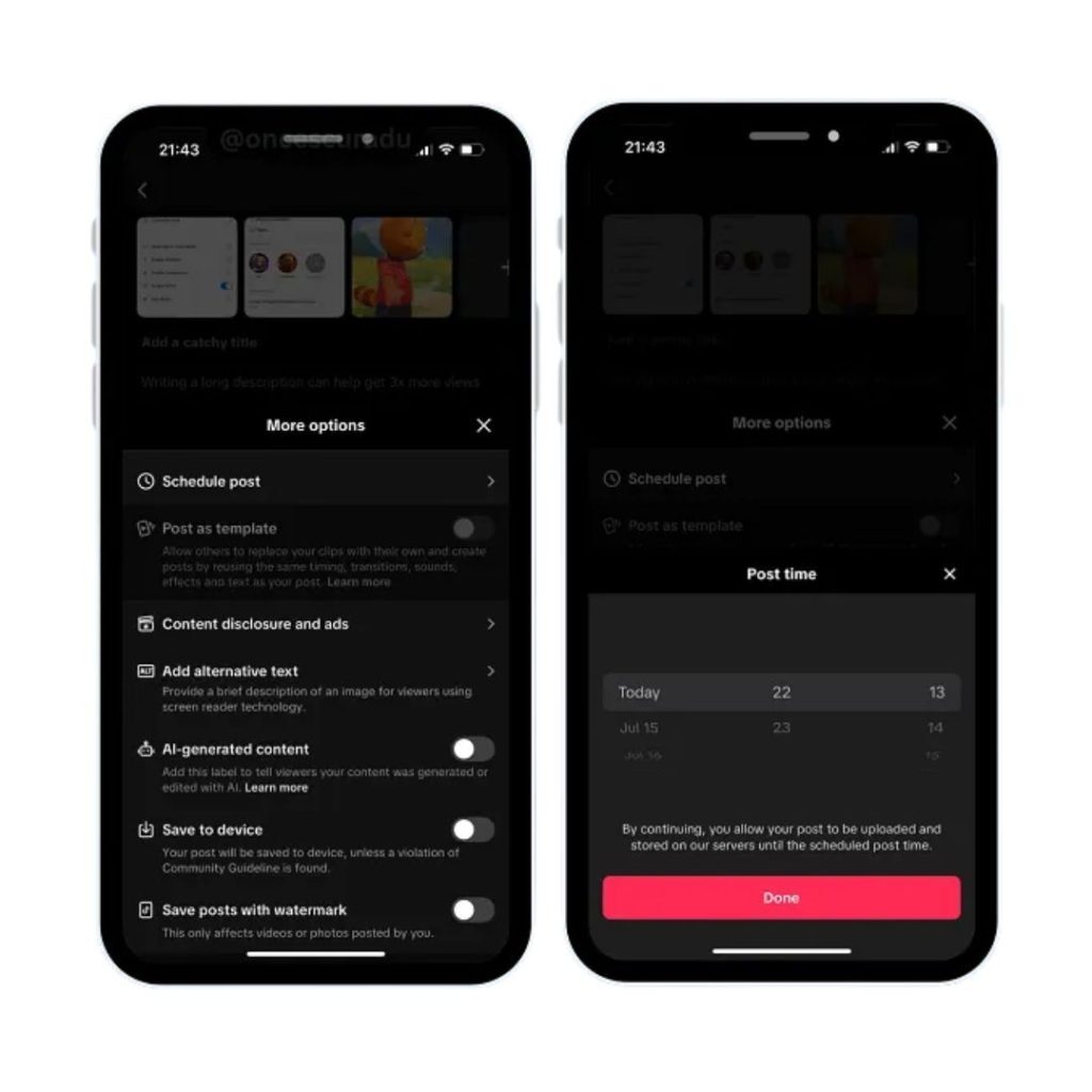 screenshots of phones on tiktok 2025
