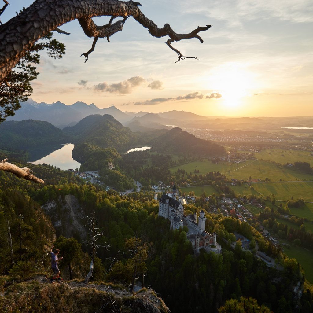 landscape of castle in the coutryside