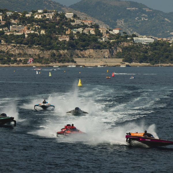 |Driver: Cris Lazarraga|Driver: Tom Chiappe|Number: 09|Team: Team Rafa|Car: E1 Race Bird||Driver: Lucas Ordonez|Driver: Sara Price|Number: 88|Team: Westbrook Racing|Car: E1 Race Bird||Driver: Oban Duncan|Driver: Yousef Al-Abdulrazzaq|Number: 07|Team: Team Drogba|Car: E1 Race Bird||Driver: Emma Kimlainen|Driver: Sam Coleman|Number: 12|Team: Team Brady|Car: E1 Race Bird||Driver: Phelim Kavanagh|Driver: Lisa Caussin Battaglia|Number: 05|Team: Blue Rising|Car: E1 Race Bird||Photographer: Shiv Gohil|Event: Monaco GP|Circuit: Monaco|Location: Monaco|Series: E1 Series|Season: 2024|Country: Monaco|Keyword: season 1|Keyword: season one|Keyword: S1|Keyword: photography|Keyword: photos|Keyword: images|Keyword: motorsport|Keyword: powerboat racing|Keyword: boat|Keyword: 2024|Keyword: Mediterreanean|Keyword: July|Keyword: E1 Series Photography|Keyword: marine|Keyword: boat racing|Keyword: Riveria|